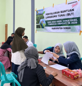 Penyaluran Bantuan Langsung Tunai (BLT) Dana Bagi Hasil Cukai Hasil Tembakau (DBHCHT) TA 2026 Kabupaten Demak Berjalan Lancar blt