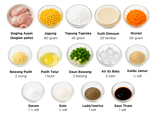 bahan dimsum jagung